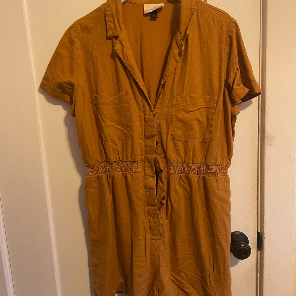 Universal Thread Mustard Romper - image 4